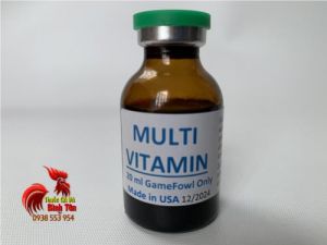 Thuốc Nuôi Gà Đá MultiVitamin Bổ Sung Nhiều Thành Phần Vitamin Phứt Hợp, Gà Mau Sung, Mau Lên Nước Máu - 1 Chai 20ml