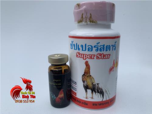 Bộ Thuốc Nuôi Gà Đá SUPER STAR (100viên) Và B12 7500 (10ml) Cung Cấp Năng Lượng, Tăng Lực, Tăng Cơ, Sung Mãn
